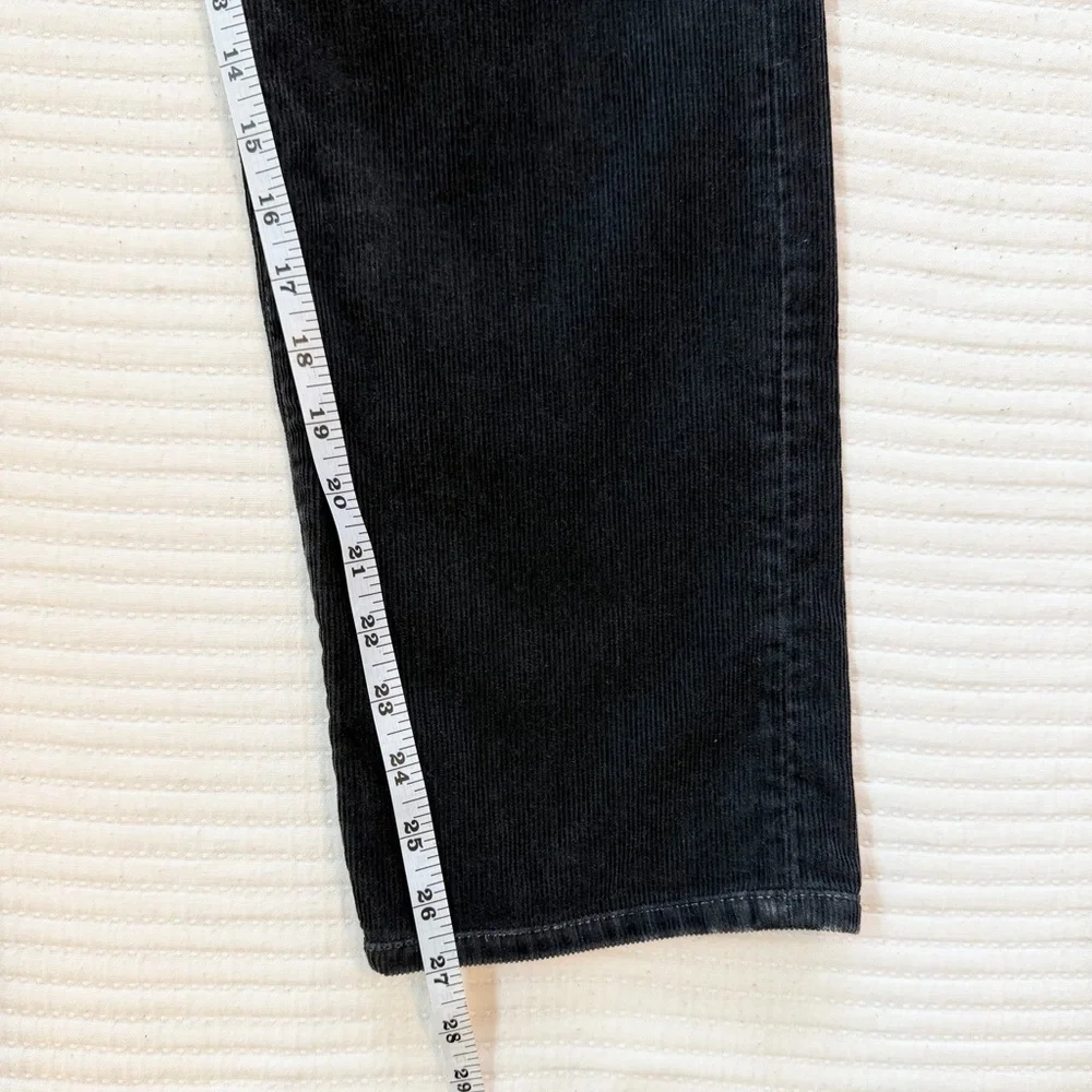 Acne Studios Men’s 1996 Straight Fit Stretch Corduroy Black Pants